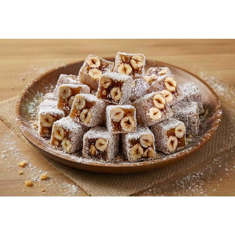 ÇİFTE KAVRULMUŞ FINDIKLI LOKUM - 1KG